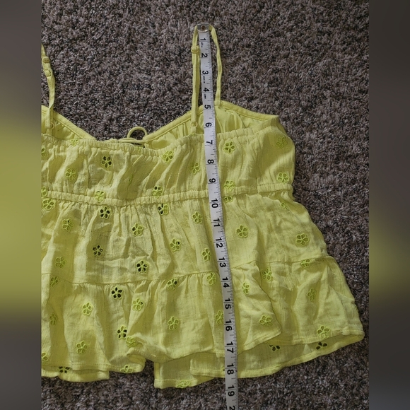 American Eagle Outfitters| Eyelet Tie Front Floral Camisole - Picture 6 of 7